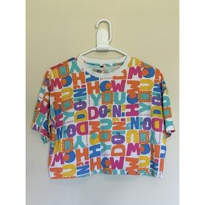 The Souled Store x Friends Oversized Colorful Typographic Tshirt Womens Medium